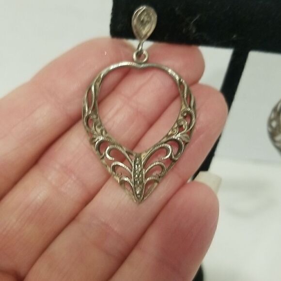 Vintage super retro antique Earrings 2 sets - Picture 5 of 16